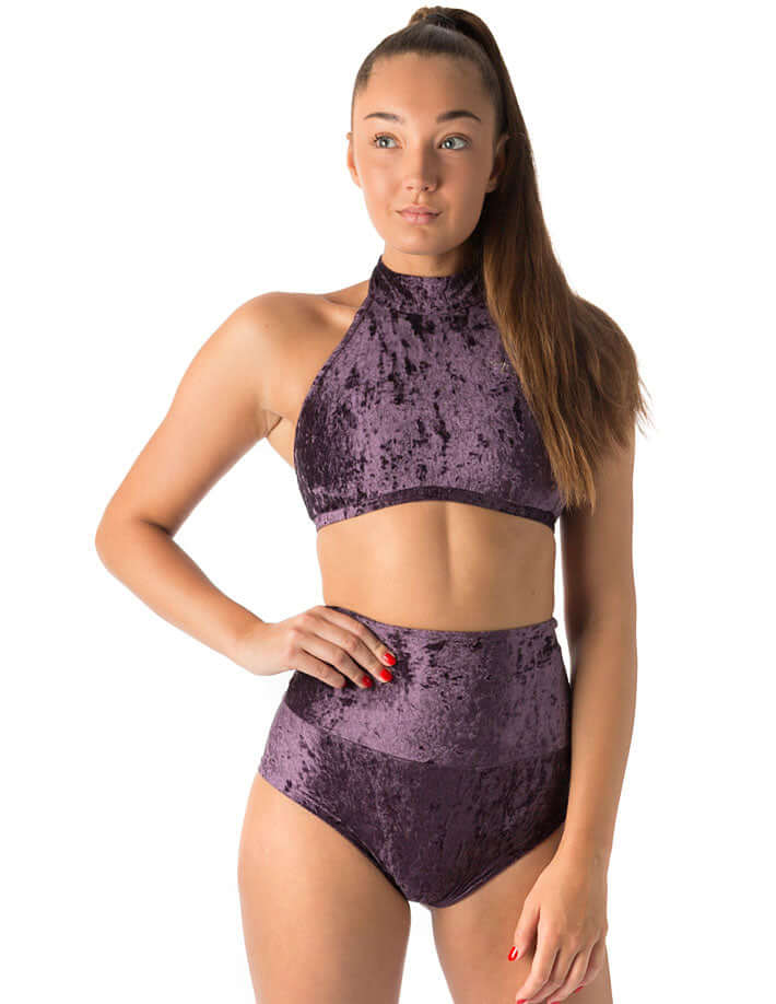High Waisted Velvet Pole Shorts – Betty