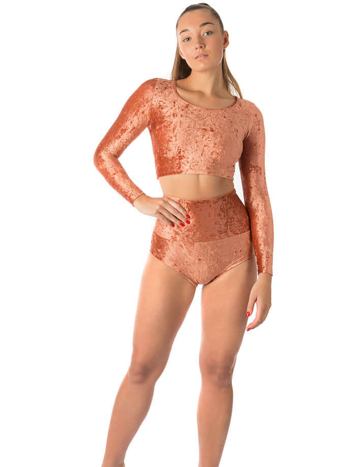 High Waisted Velvet Pole Shorts – Betty