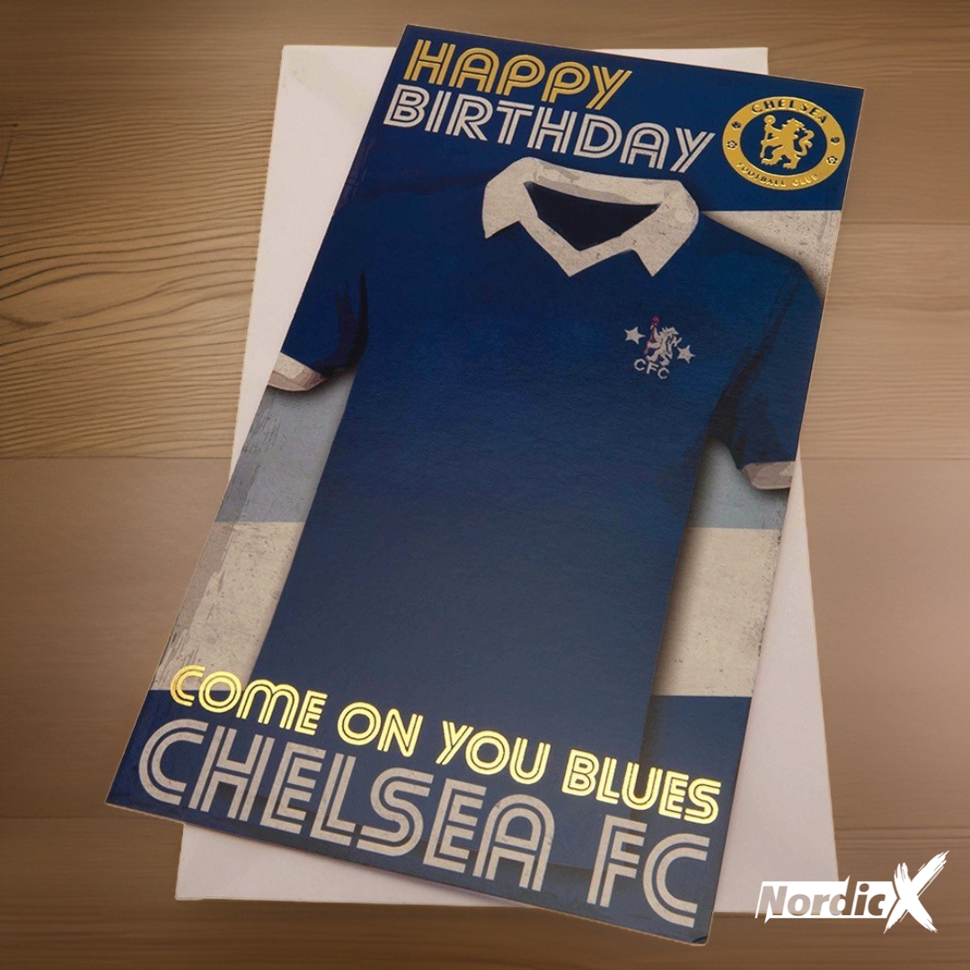 Chelsea FC Retro Fødselsdagskort