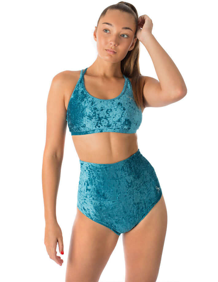 High Waisted Velvet Pole Shorts – Betty